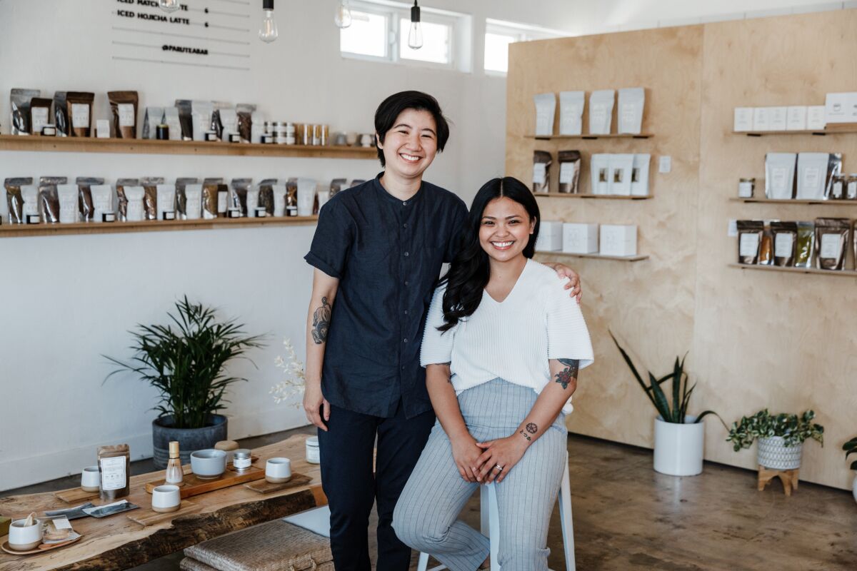 Amy Truong and Lani Gobaleza are co-owners of Paru Tea Bar.
