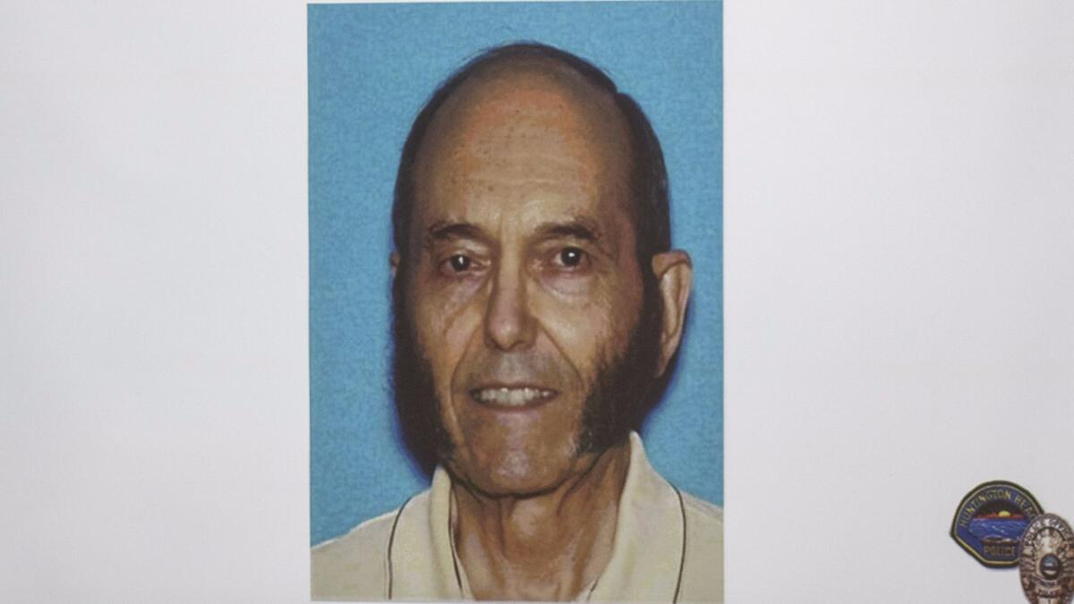 Richard Darland, 80, of Huntington Beach was beaten to death Sept. 19 outside his home on Ellis Avenue, police say.
