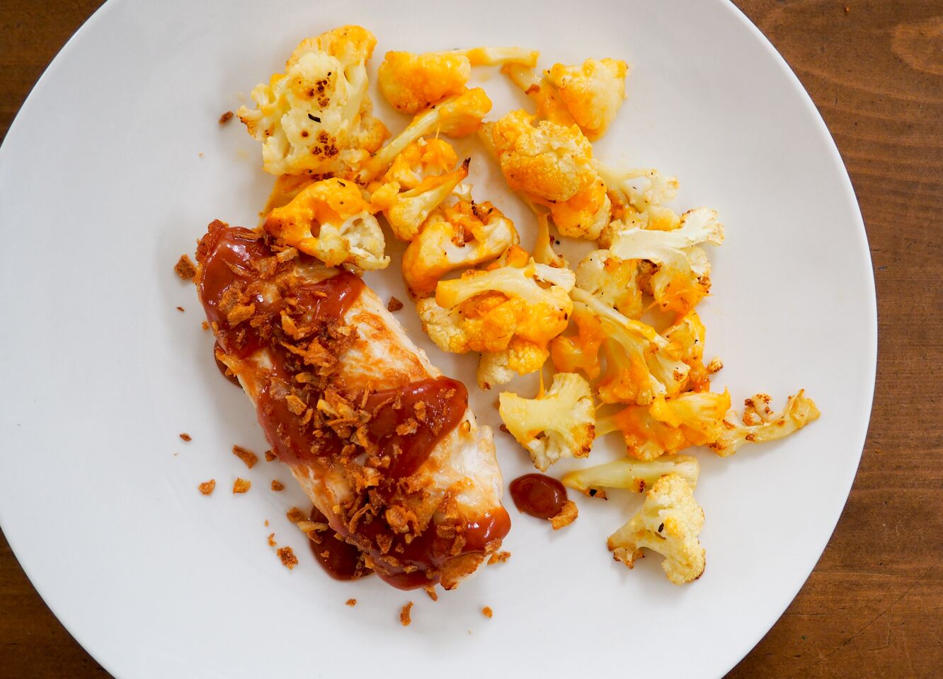 The Home Chef chipotle BBQ chicken with cheesy roasted cauliflower.