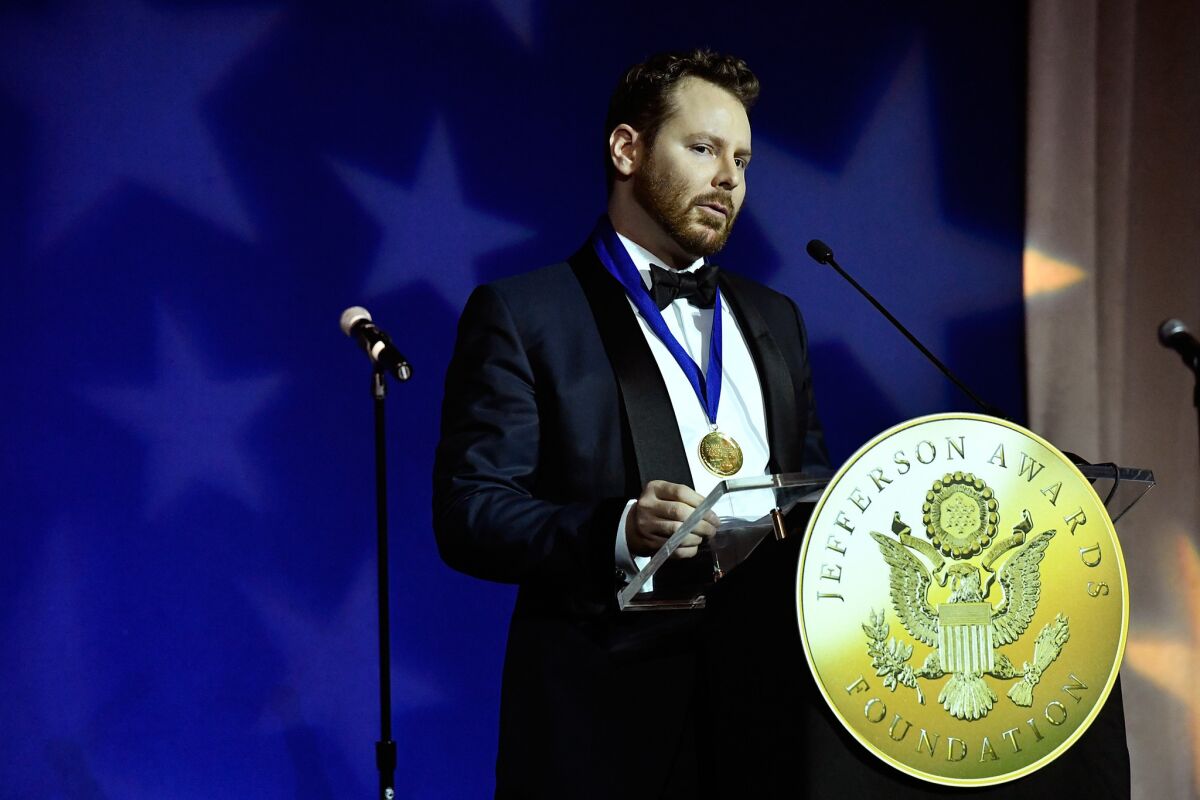 Silicon Valley oligarch and renowned rule-breaker Sean Parker, shown accepting the S. Roger Horchow Award on June 16, is finding that the rules of politics are not easily broken.
