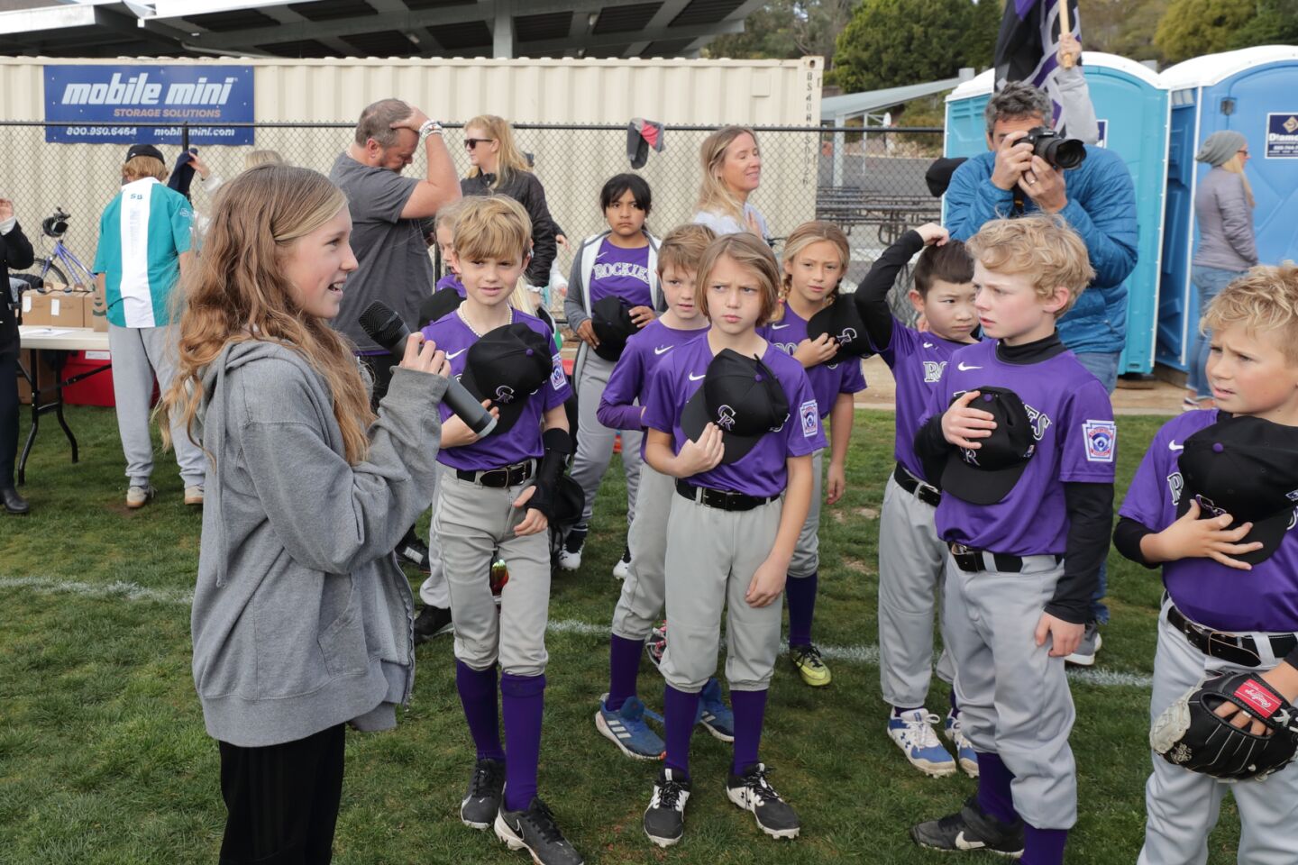 The National Anthem at the SBLL Opening Day