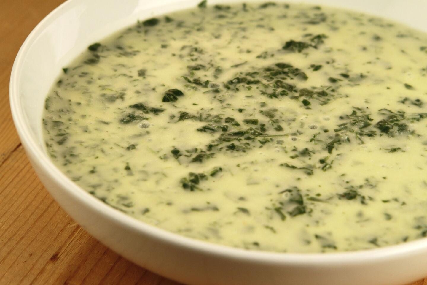 Spinach soup