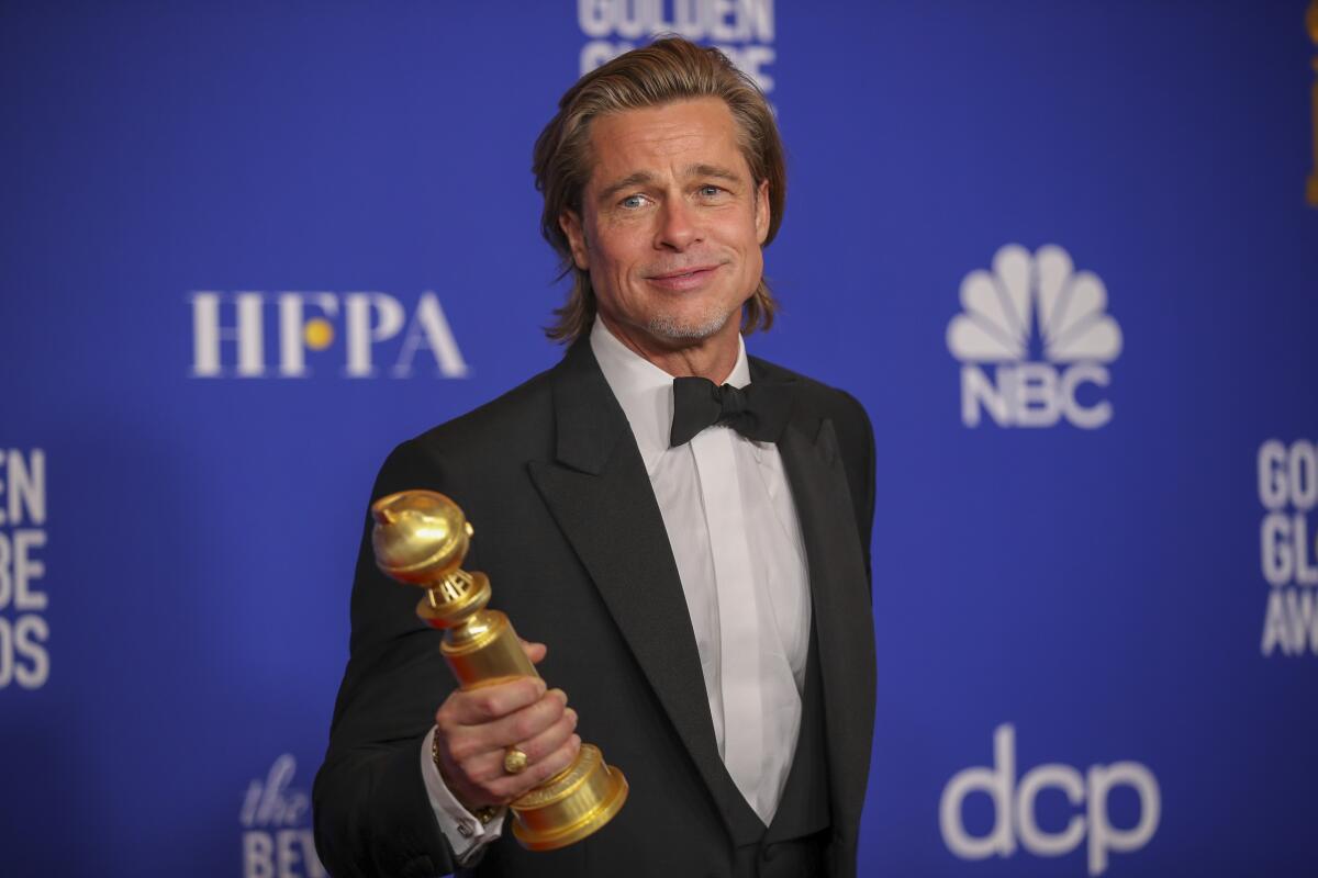 Brad Pitt is nominated in the supporting actor category for his role in "Once Upon a Time ... in Hollywood."