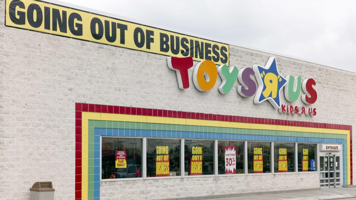 A Toys R Us store in Omaha last week.