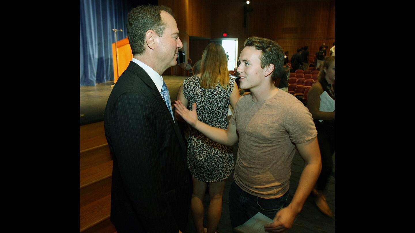 Photo Gallery: Congressman Adam Schiff visits Flintridge Prep to discuss the upcoming presidential election