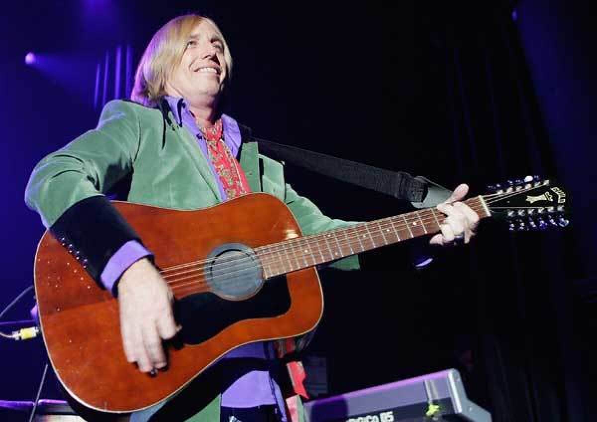 Tom Petty performs with his band The Heartbreakers during a sold-out show at The Joint inside the Hard Rock Hotel & Casino in Las Vegas, Nevada.