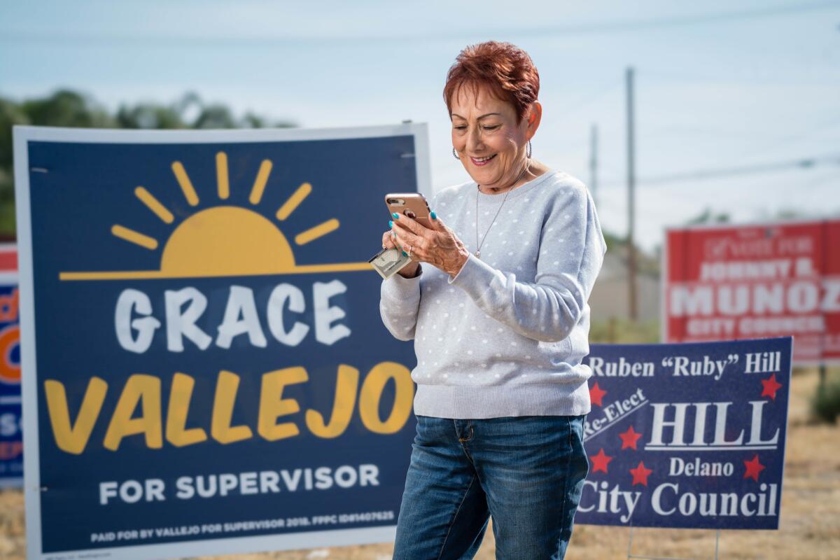 Grace Vallejo, the current mayor of Delano, is running against a longtime white incumbent for supervisor, David Couch.