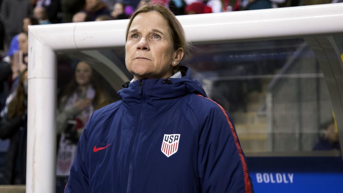 Jill Ellis will coach the U.S. national team in the month-long Women’s World Cup, which opens this Friday in Paris.