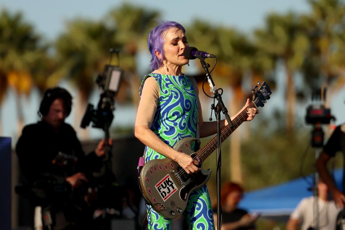 Jane Wiedlin, left, and Kathy Valentine of the Go-Go's.