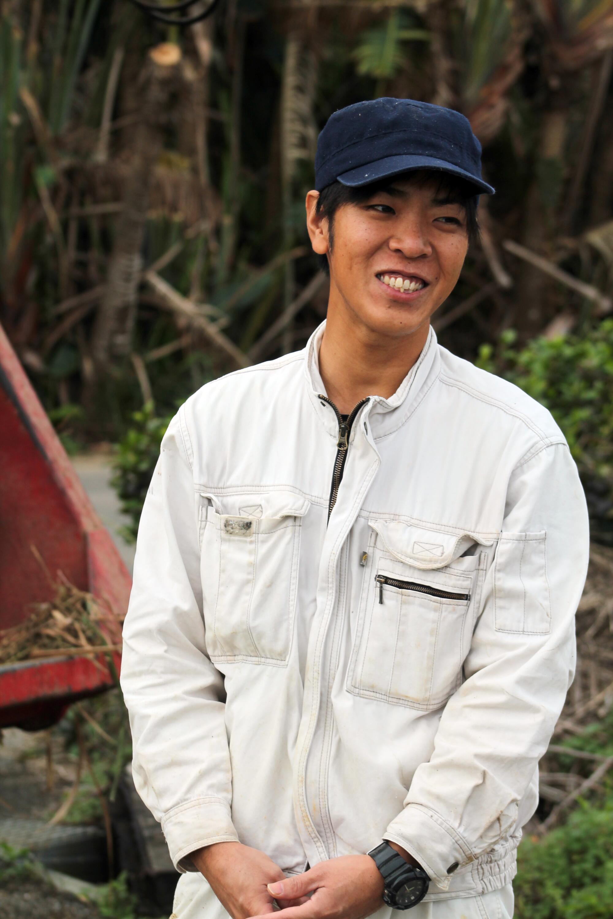 Farmer Katsumi Toma, 31.