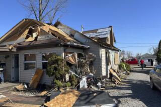 La casa dañada de Joe Baker en Valleyview, Ohio, el sábado 16 de marzo de 2024. (AP Foto/Patrick Orsagos)