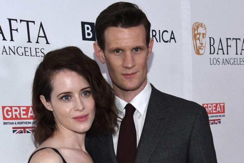 Claire Foy and Matt Smith attend the BAFTA Los Angeles TV Tea Party party at the Beverly Hilton hotel in Beverly Hills, on September 16, 2017. / AFP PHOTO / CHRIS DELMASCHRIS DELMAS/AFP/Getty Images ** OUTS - ELSENT, FPG, CM - OUTS * NM, PH, VA if sourced by CT, LA or MoD **