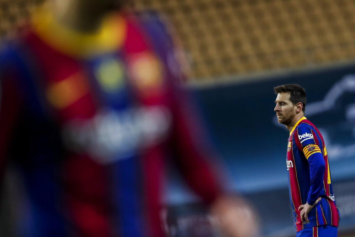 Lionel Messi del Barcelona durante la final de la Supercopa de España