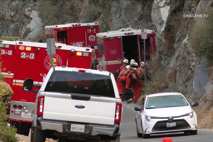 LOCATION: Glendora Mountain Rd & East Fork Rd AREA/CITY: Los Angeles DETAILS: LACoFD & USFS responded to a report of a brush fire. Crews arrived to find a well established fire burning near campgrounds. Evacuation orders were made for the campgrounds in the area. Dozens of people were evacuated from the fire. Highway 39 is now closed The fire was last mapped at 92 acres. Crews are making an aggressive attack from the air