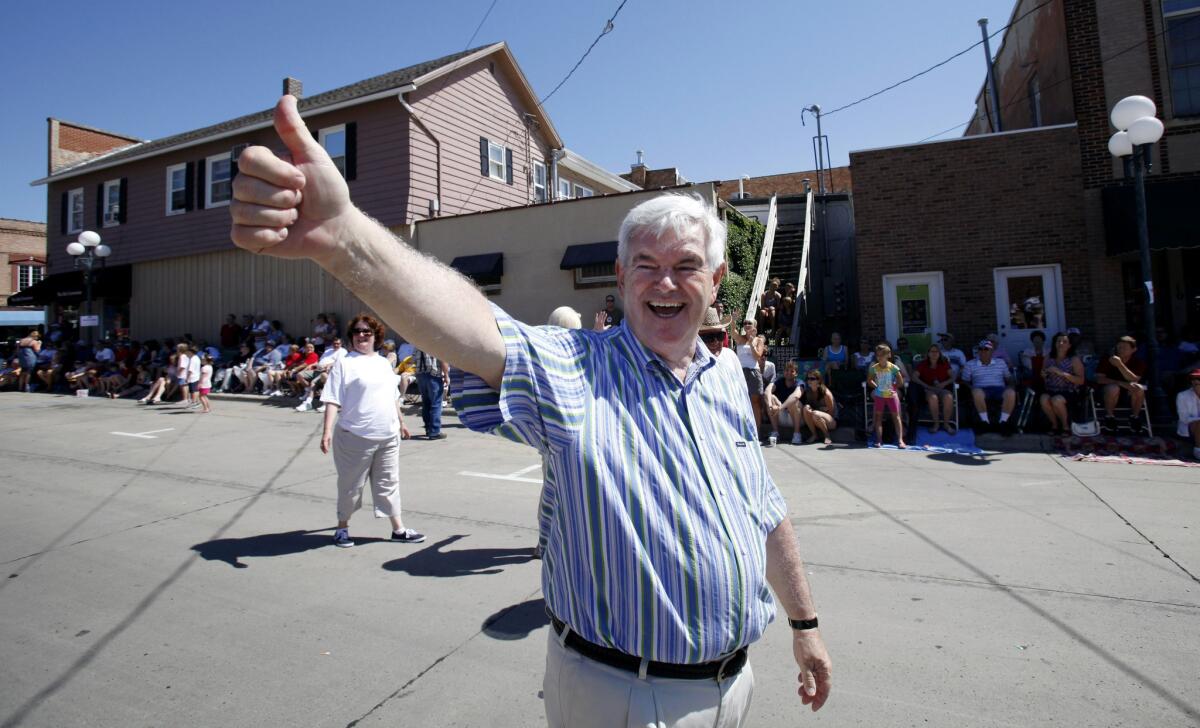 Newt Gingrich in Iowa in 2011.