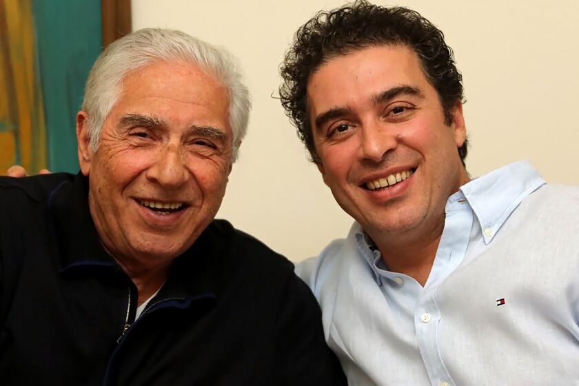 Photo courtesy of Babak Namazi, whose brother is Iranian American businessman Siamak Namazi, right, and 83-year-old father Baquer Namazi, left. Siamak and Baquer have been detained in Iran for nearly four years.