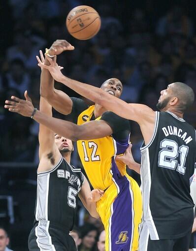 Cory Joseph, Dwight Howard, Tim Duncan