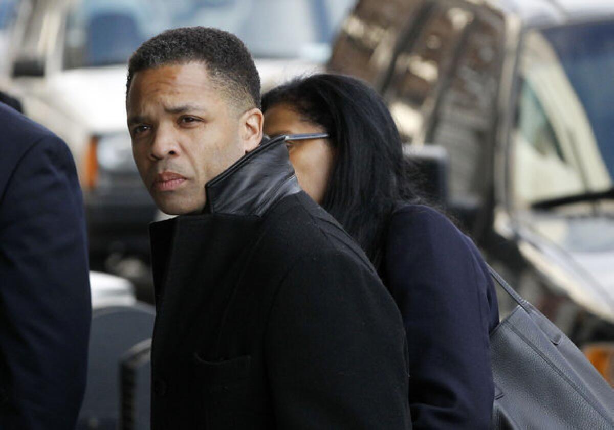 Jesse Jackson Jr. arrives at District Court in Washington to face federal charges.
