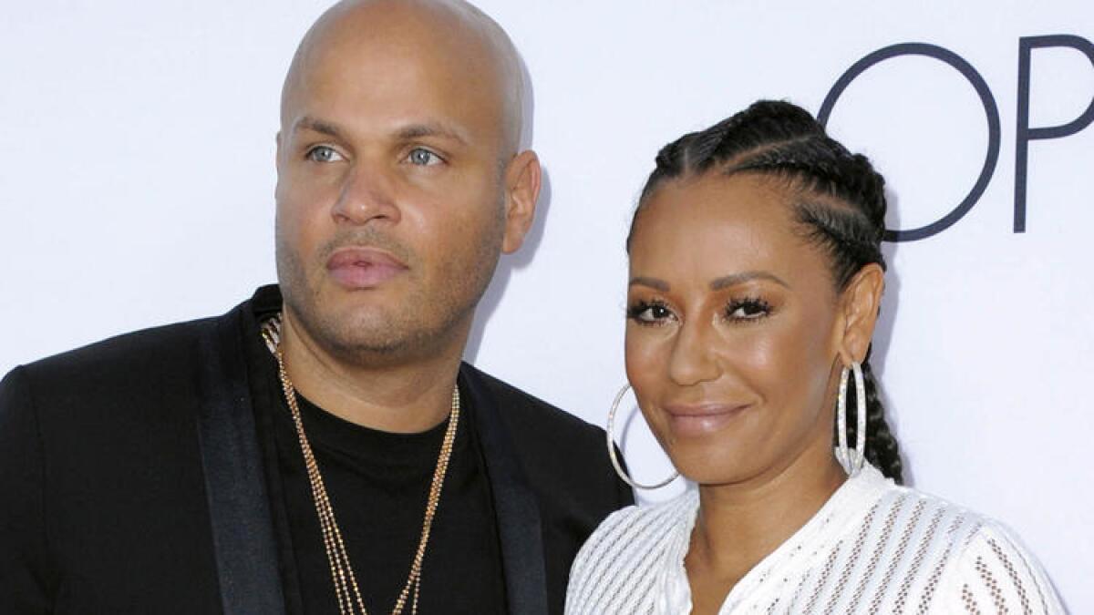 Stephen Belafonte and Melanie "Mel B" Brown in April 2016.