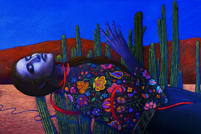 Judithe Hernández, "Santa Desconocida," 2016, pastel on paper
