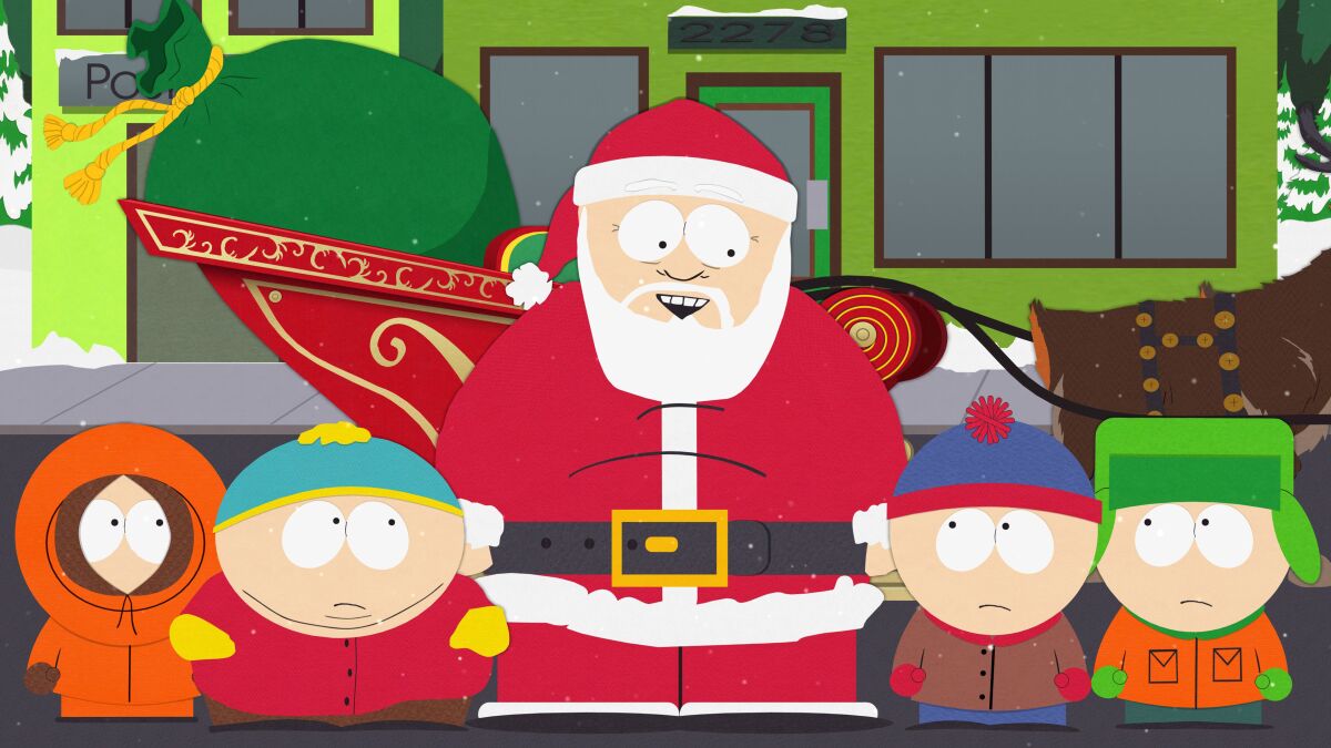 Santa becomes an activist in the season finale of "South Park" on Comedy Central.