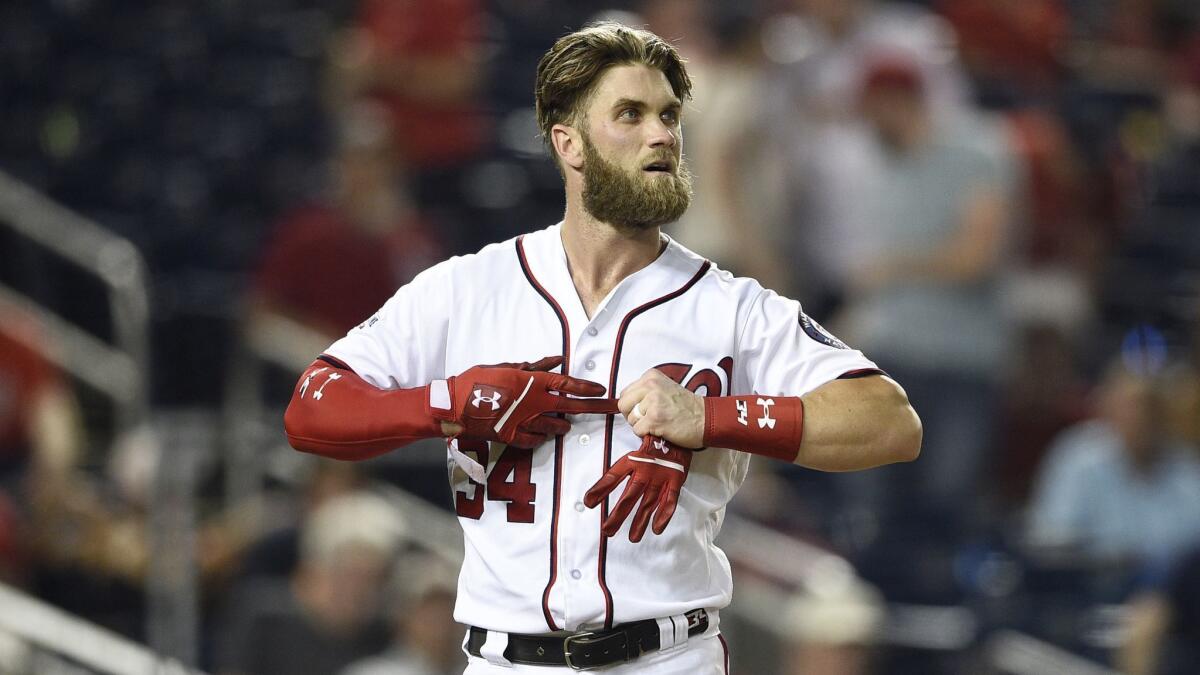 The Dodgers aren't considered serious contenders to sign former Washington Nationals star Bryce Harper.