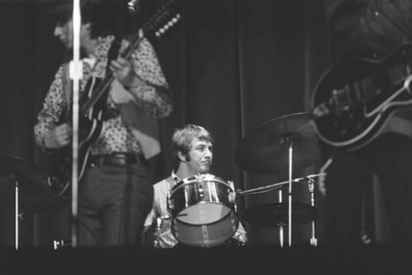 Dewey Martin performs with Buffalo Springfield in a 1967 gig at the Whittier High School Auditorium. He played on "For What It's Worth," "Rock 'N' Roll Woman" and "Mr. Soul."