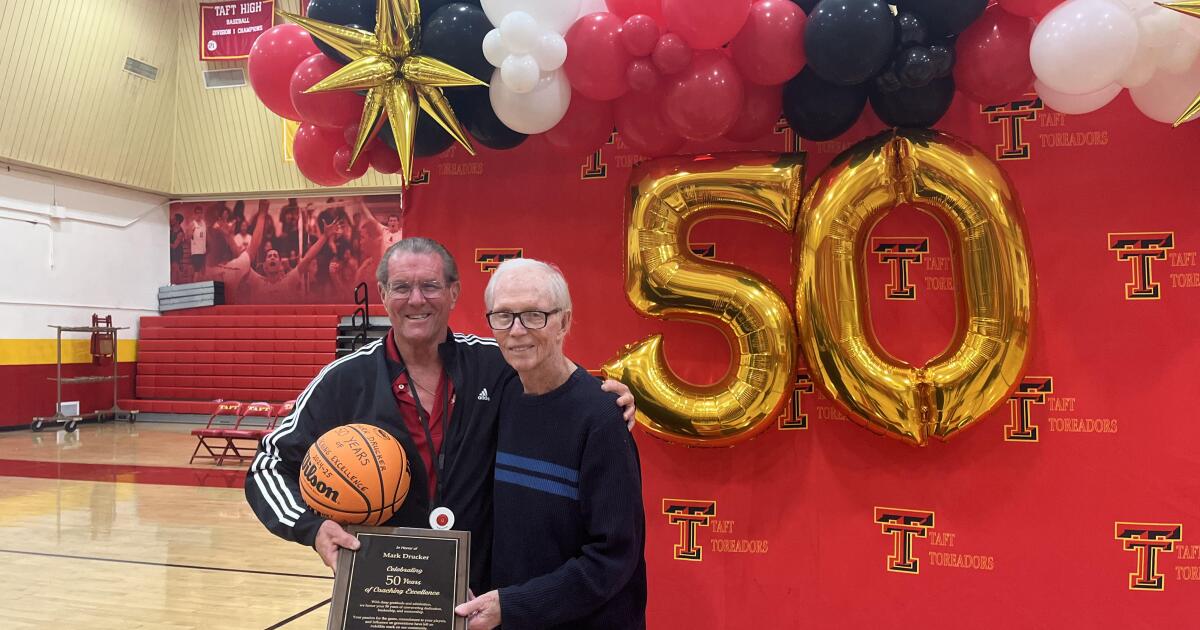 Prep talk: Mark Drucker of Taft honored for 50 years of coaching