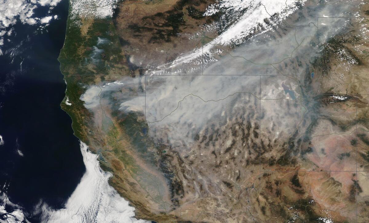 The U.S. West, as seen by satellite.