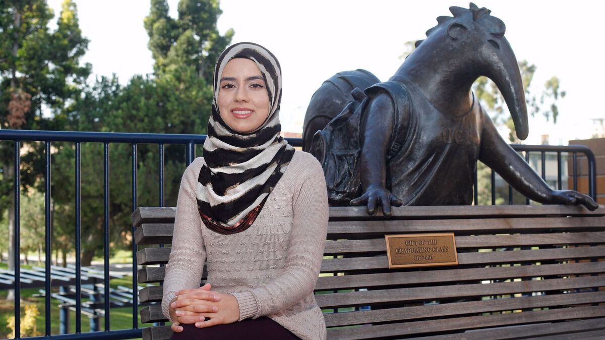 UC Irvine senior Iman Siddiqi created the first student-funded scholarship within the UC system available for refugees and asylum seekers.