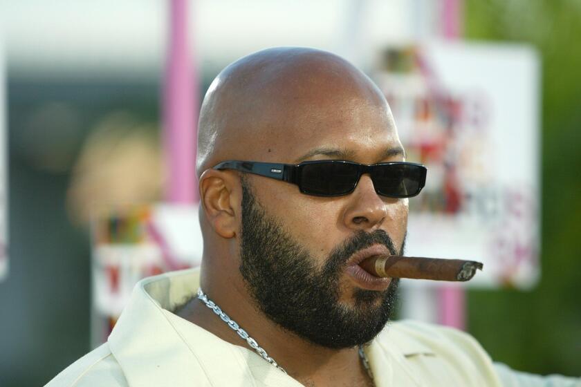 Producer "Suge" Knight arrives at the 2004 MTV Video Music Awards at the American Airlines Arena August 29, 2004, in Miami.