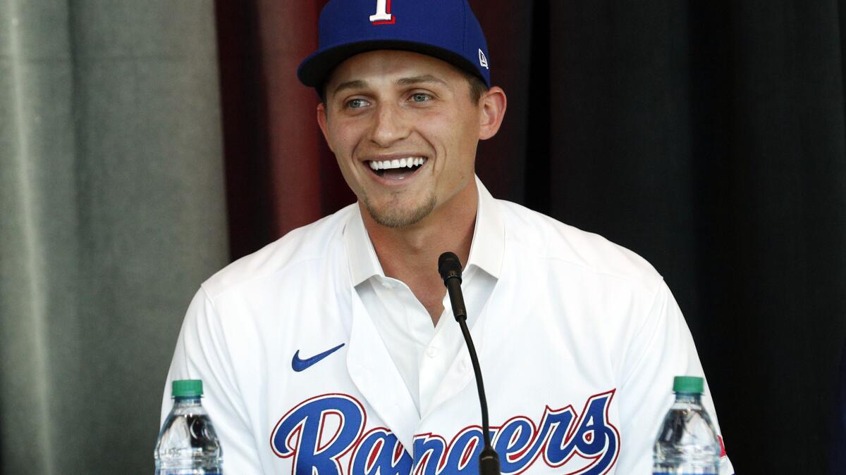 Corey Seager will take on new, unfamiliar role with Rangers - Los Angeles Times