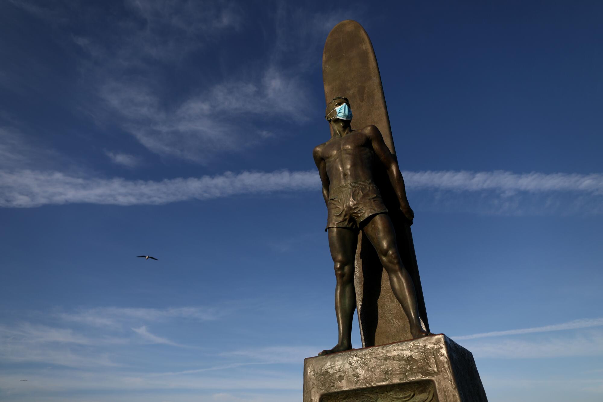 Surfers Memorial at Steamer Lane in Santa Cruz.