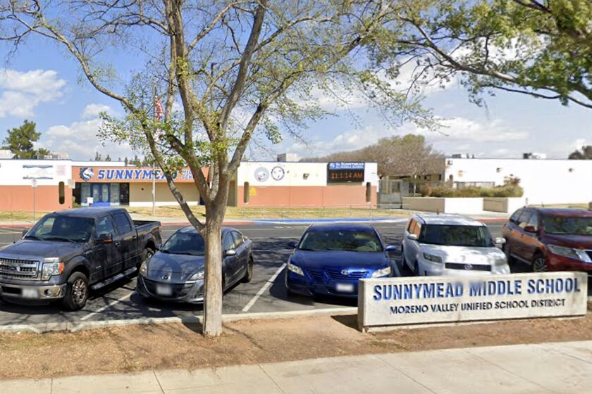Sunnymead Middle School at 23996 Eucalyptus Ave