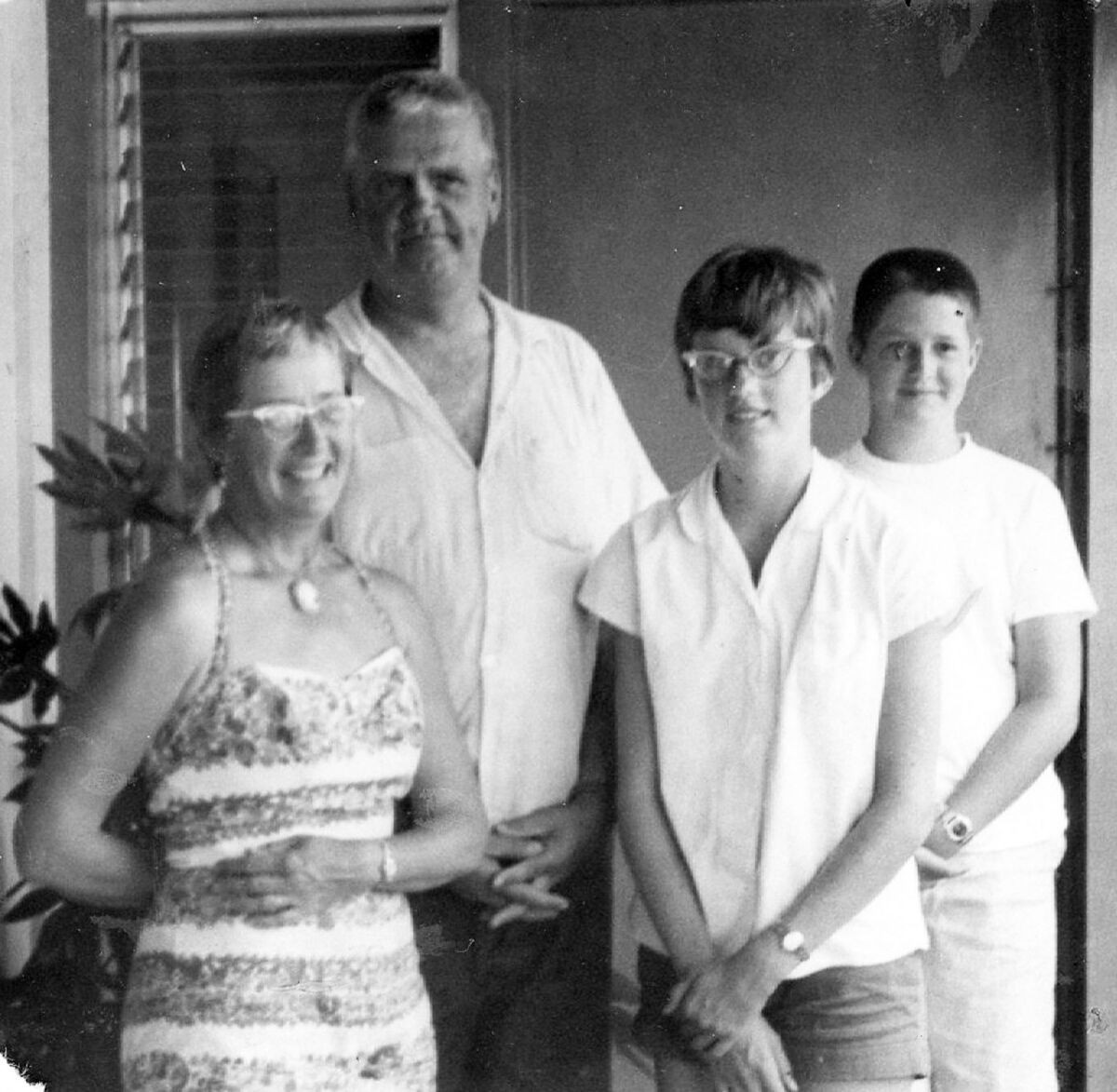 The Shepardsons in 1959 — Marion, David, Mary and Philip.