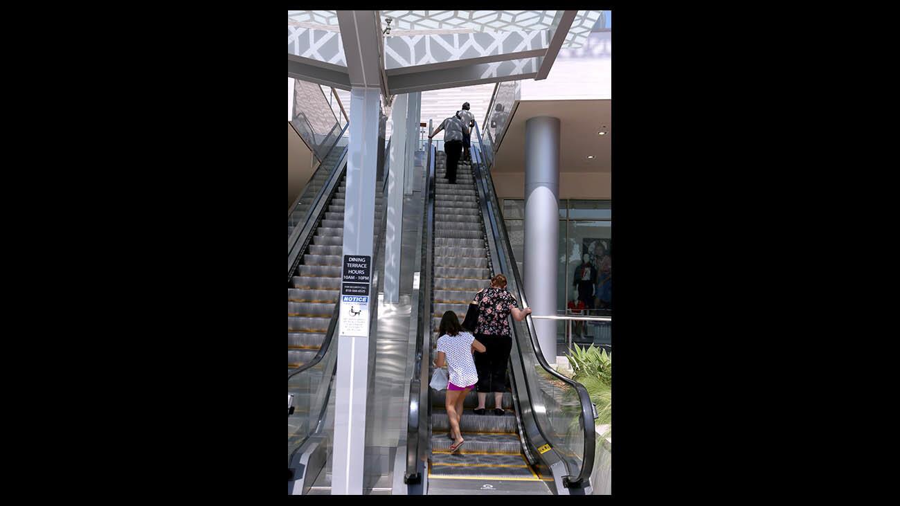 Photo Gallery: Burbank Town Center mall has new escalators, dinning terrace