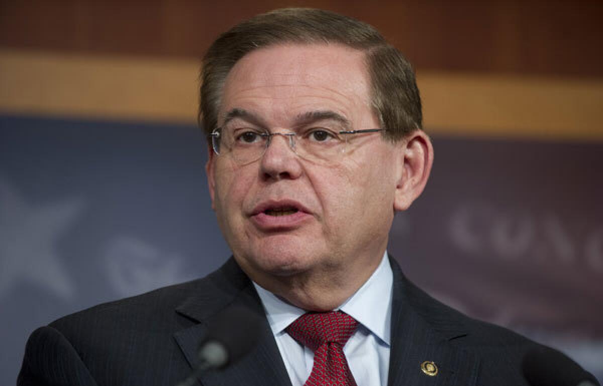 Sen. Robert Menendez, a Democrat from New Jersey.