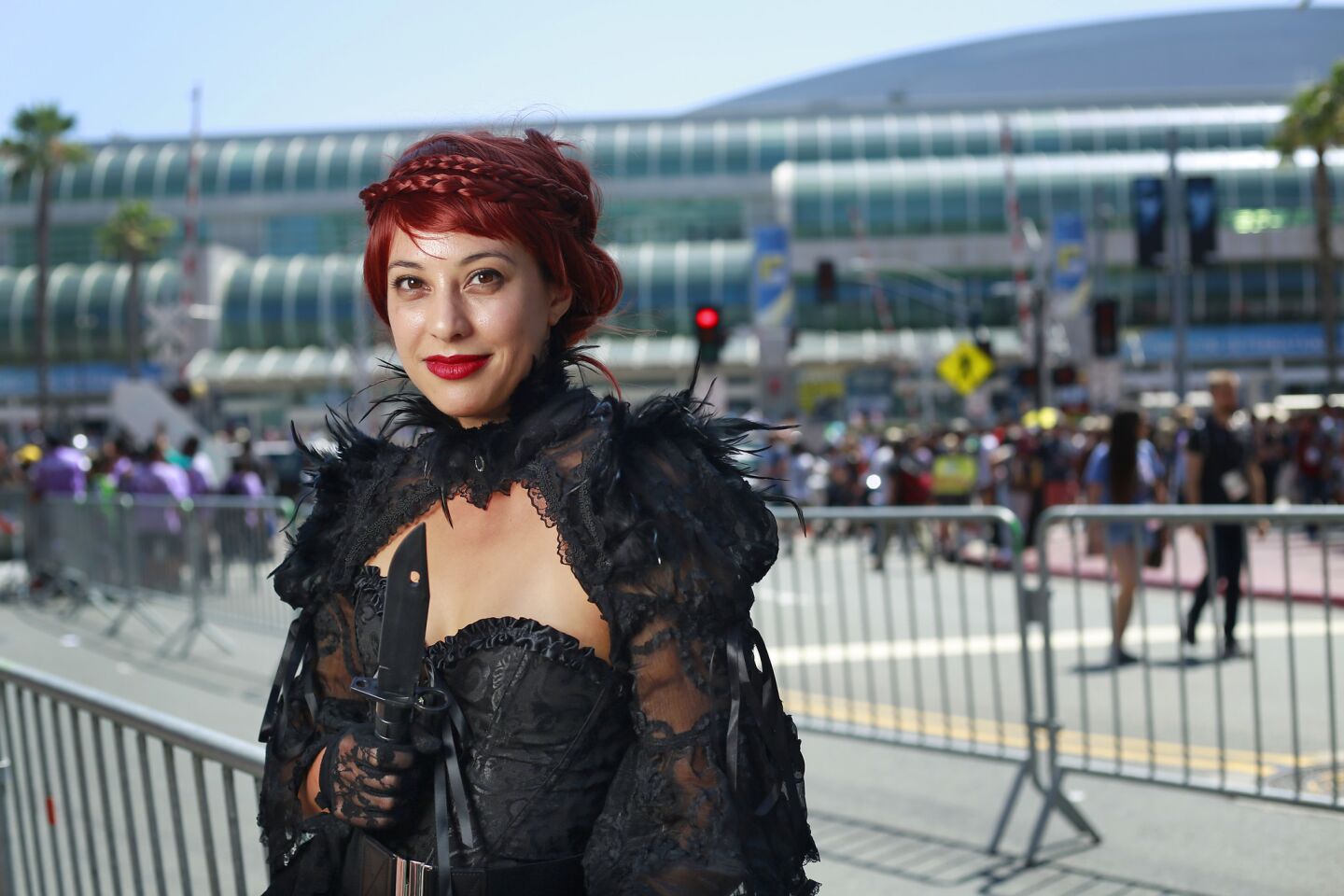Tiffany Kellbach of San Diego as the Widow from "Into the Badlands."