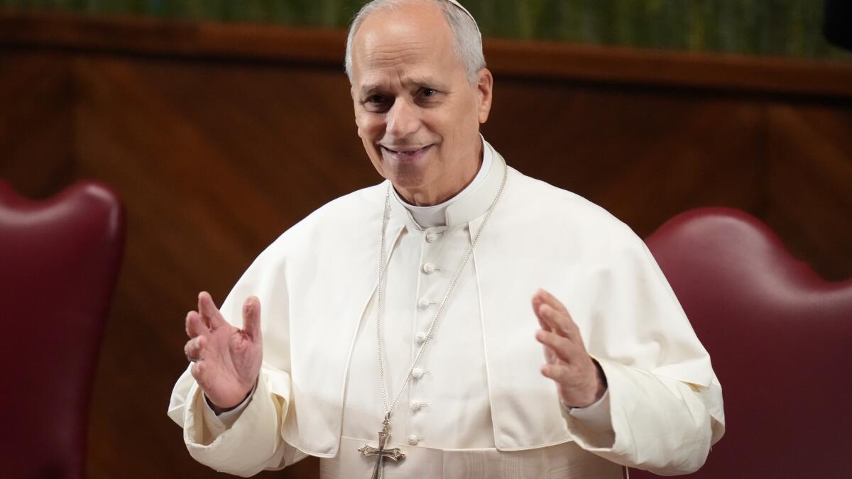 Pope Leo XIV calls for climate action, says God's creation is 'crying out' - Los Angeles Times