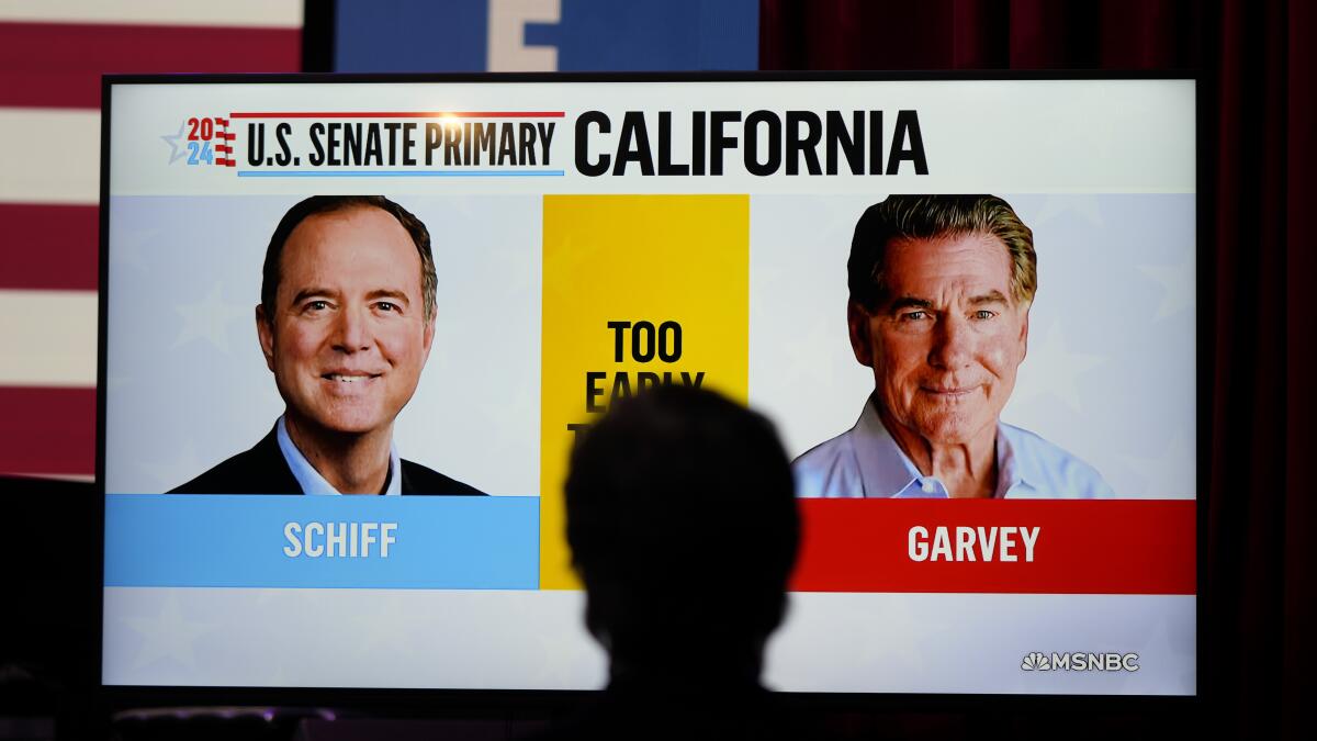 Poll: Schiff expands his lead over Garvey in California Senate