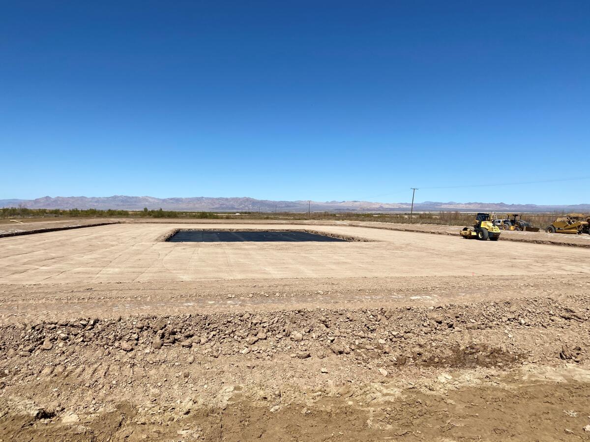 Well pad construction at the site of Controlled Thermal's planned geothermal and lithium facility.
