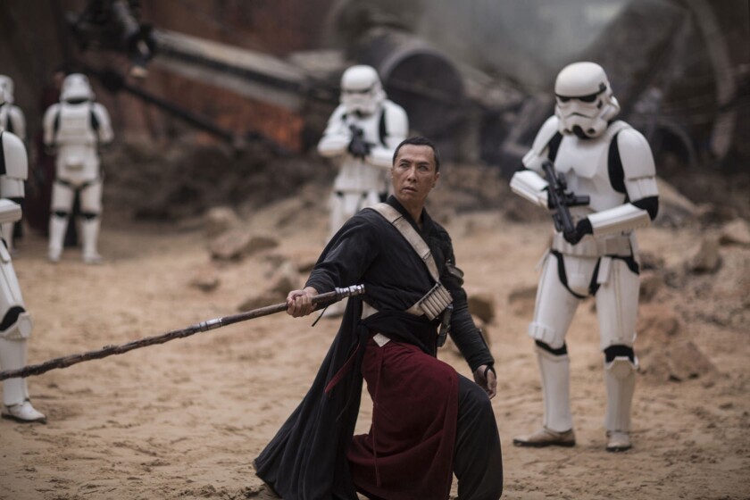 Donnie Yen as Chirrut Imwe in ‘Rogue One’