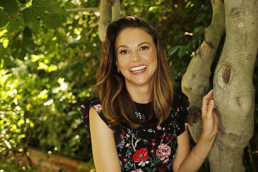 LOS ANGELES, CA - JULY 18, 2019 - Actress, singer and dancer Sutton Foster, a Broadway favorite in such shows as "Thoroughly Modern Millie" and a TV actress with an avid following on "Younger," is appearing at the Hollywood Bowl in "Into the Woods," portraying the Baker's Wife, a role that was on her bucket list. She's also mom to a 2-year-old. (Al Seib / Los Angeles Times)