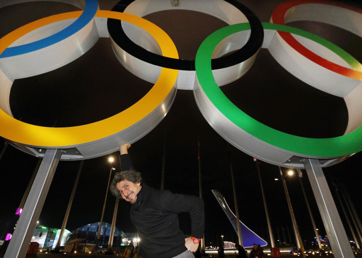 Choreographer Daniel Ezralow walks through Sochi Olympic Village on Feb. 8. Boston's mayor says his city stands a good chance to capture the 2024 Summer Olympics bid.