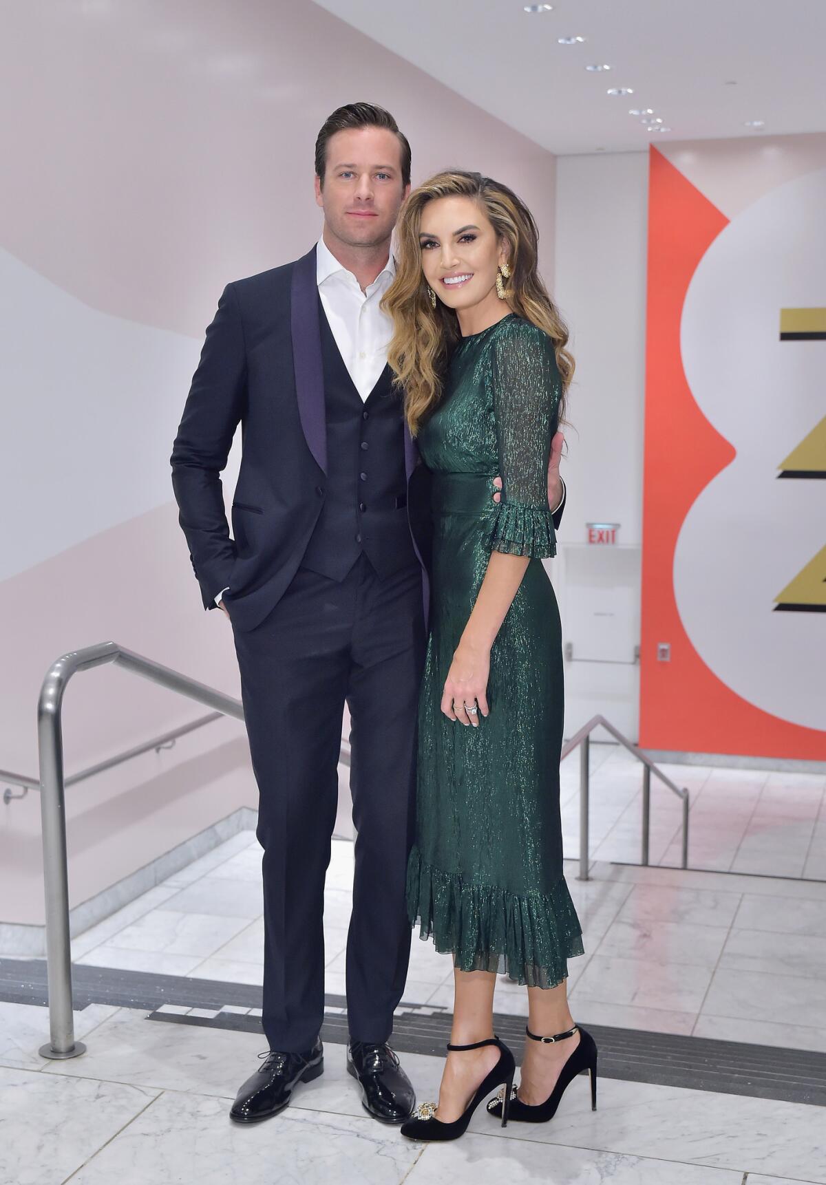 Armie Hammer and Elizabeth Chambers at the Hammer Museum gala.