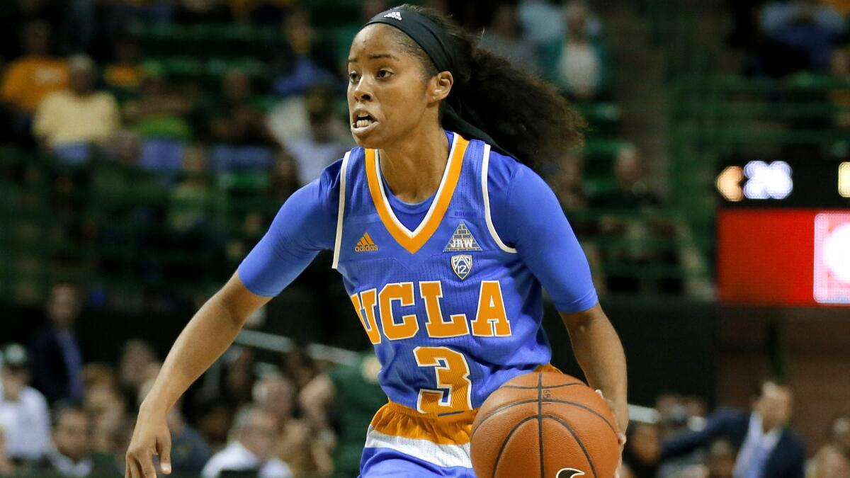 Jordin Canada, shown during a game earlier this season, had 20 points, seven assists and six rebounds in a loss to Oregon on Friday night.