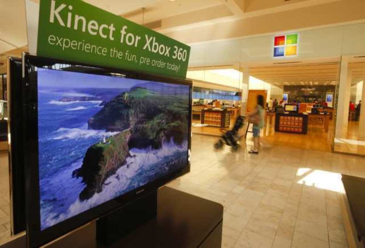 The Microsoft store at the Shops at Mission Viejo.