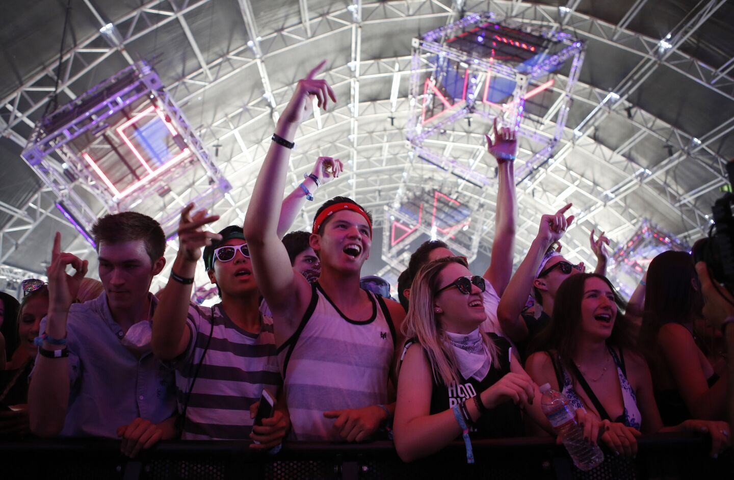 Fans cheer, dance and sing along as Vanic performs at Coachella.