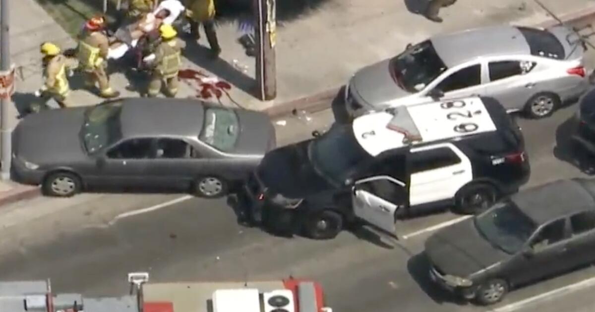 L.A. County deputies shoot carjacking suspect in chaotic confrontation