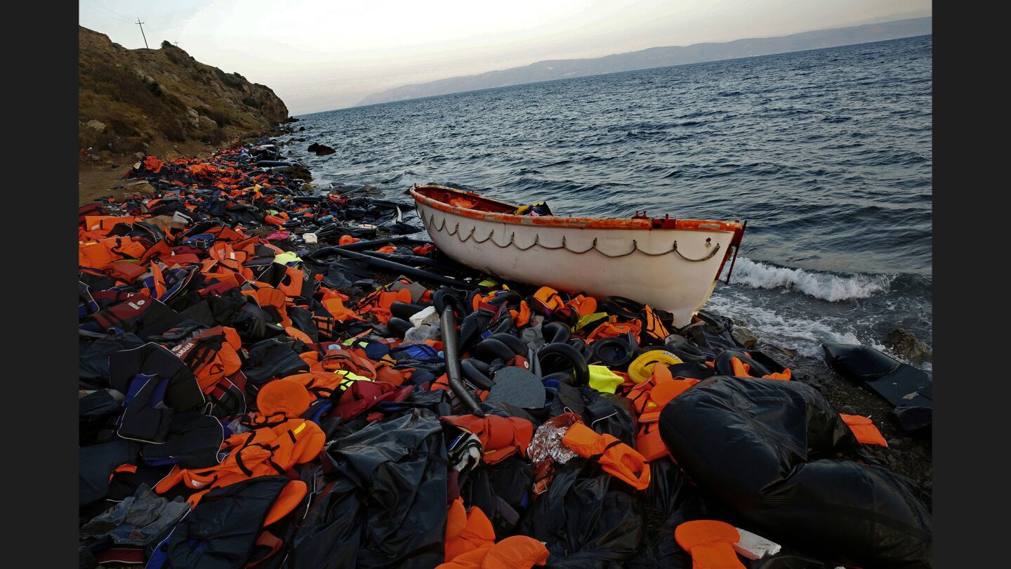 Migrant crisis in Lesbos, Greece